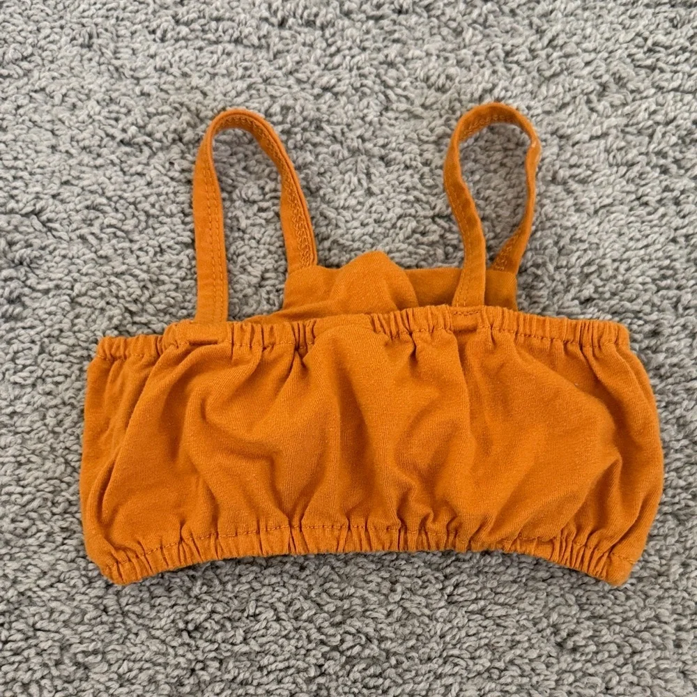 SHEIN Orange and White Butterfly Diaper Cover Set